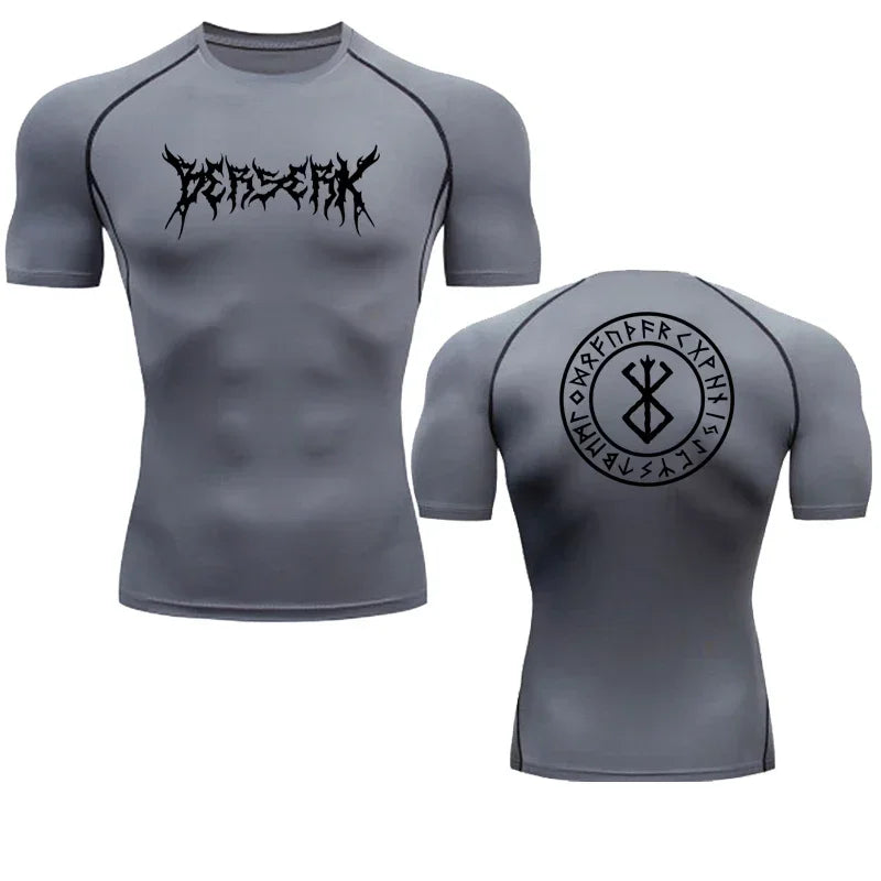 Anime Berserk Compression Tshirt Men Fitness Tight Long Sleeve Sport T Shirt Training Jogging Shirts Gym Sportswear Quick Dry