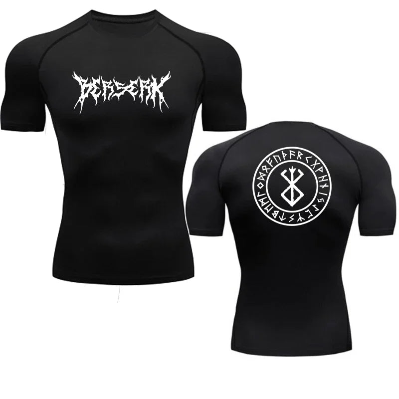Anime Berserk Compression Tshirt Men Fitness Tight Long Sleeve Sport T Shirt Training Jogging Shirts Gym Sportswear Quick Dry