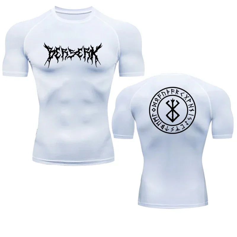 Anime Berserk Compression Tshirt Men Fitness Tight Long Sleeve Sport T Shirt Training Jogging Shirts Gym Sportswear Quick Dry