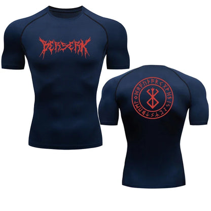 Anime Berserk Compression Tshirt Men Fitness Tight Long Sleeve Sport T Shirt Training Jogging Shirts Gym Sportswear Quick Dry