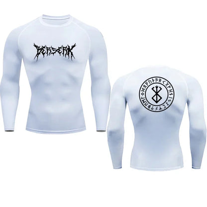 Anime Berserk Compression Tshirt Men Fitness Tight Long Sleeve Sport T Shirt Training Jogging Shirts Gym Sportswear Quick Dry
